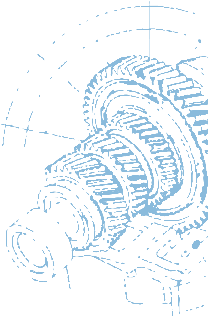 Illustration of a linear accelerator